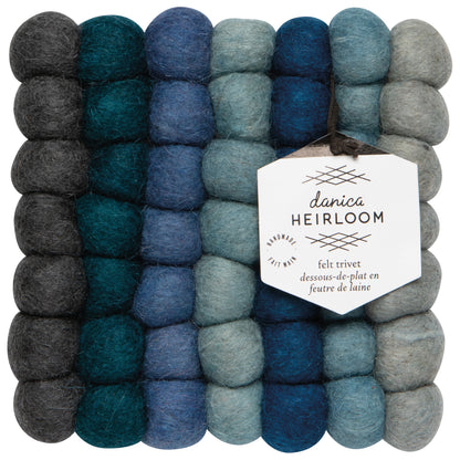 Lagoon Wool Felt Ball Trivet