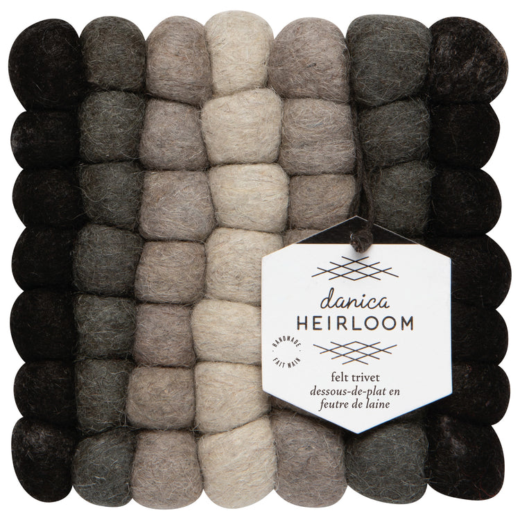 Shadow Wool Felt Ball Trivet