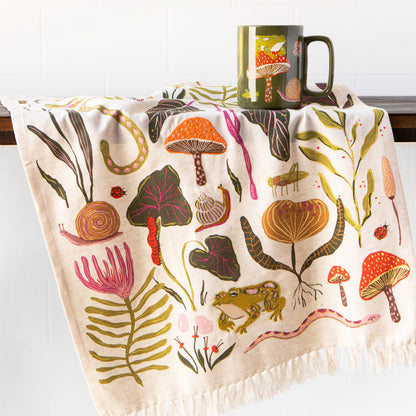Gardenland Embroidered Dishtowel