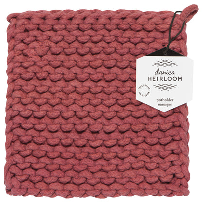 Canyon Rose Knit Potholder