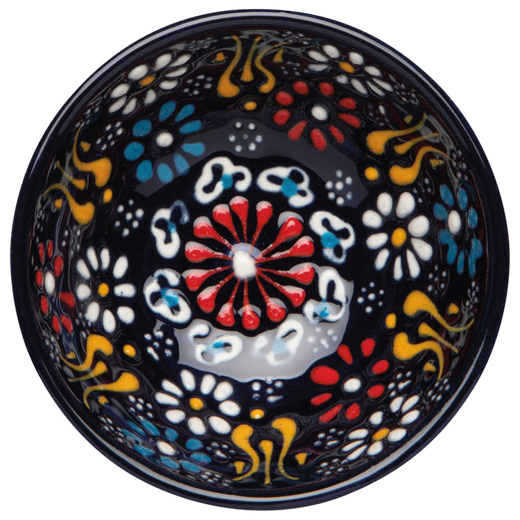 Hand-painted Turkish Bowl 3.5 inch - Evani Azure