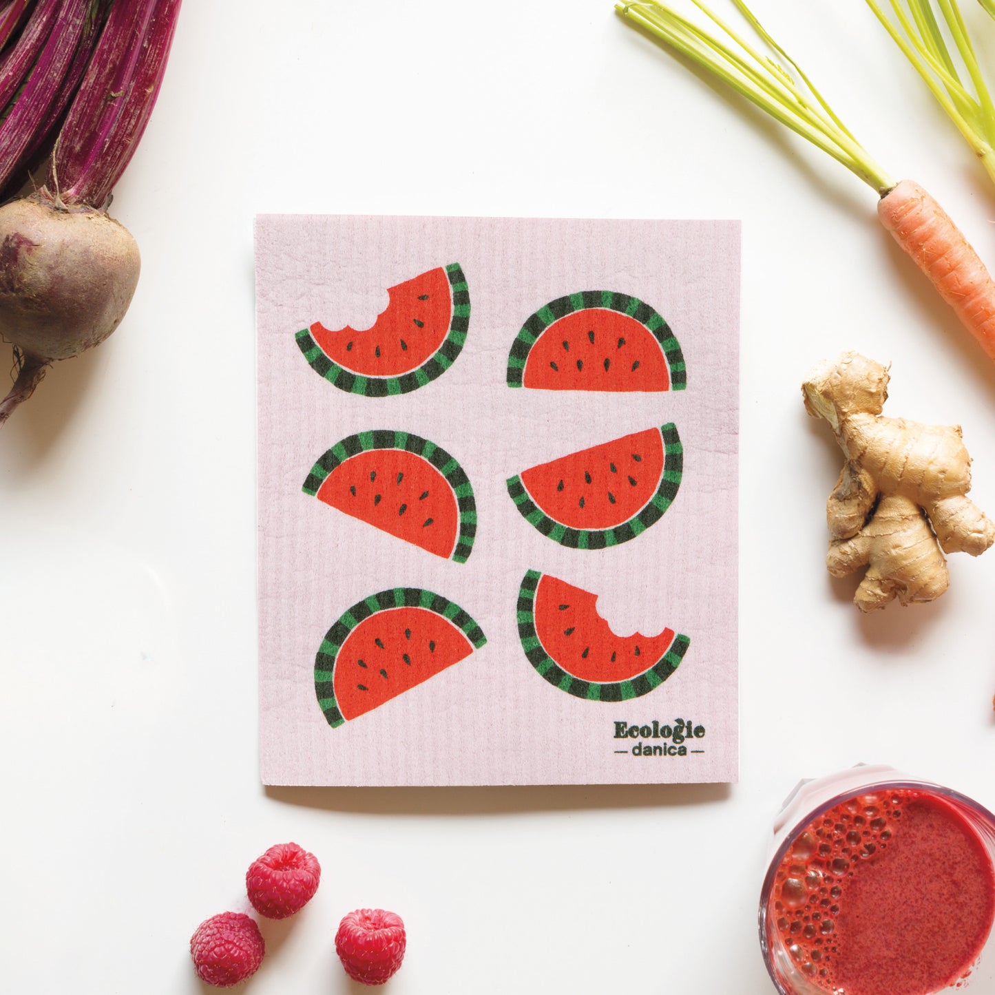 Melon Pop Swedish Dishcloth