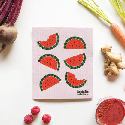 Melon Pop Swedish Dishcloth