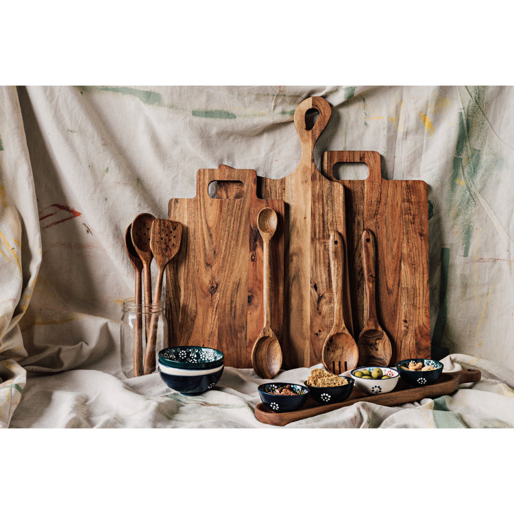 Acacia Wood Salad Server Set