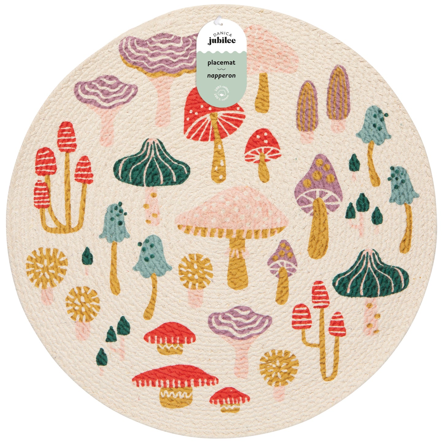 Mushroom Gems Braided Placemat