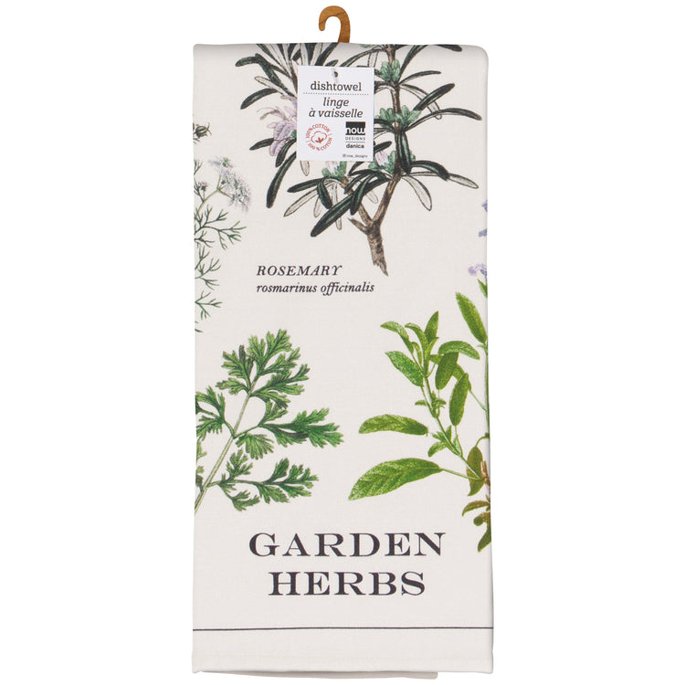 Garden Herbs Dishtowel