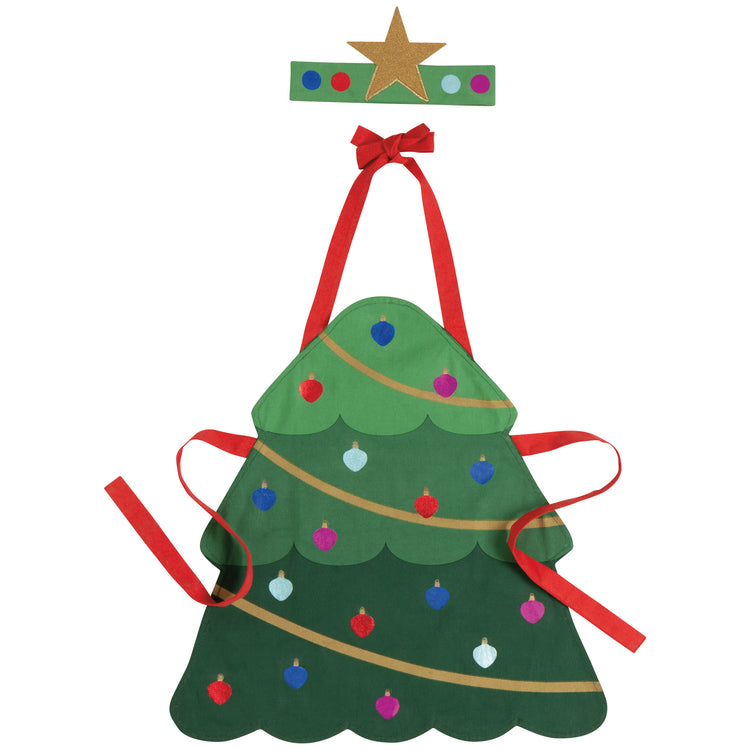 Xmas Tree Christmas Daydream Kids Apron and Hat Set