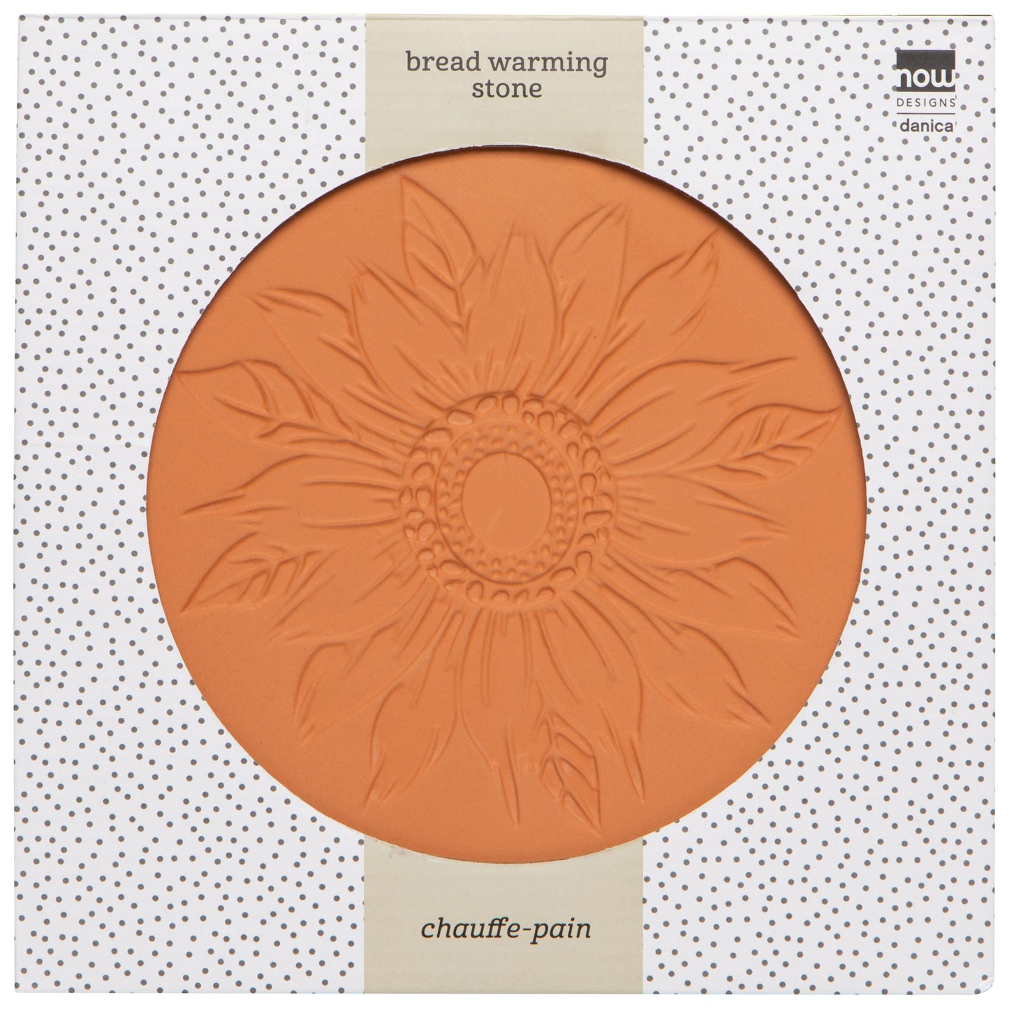 Sunflower Splendor Terracotta Bread Warming Stone