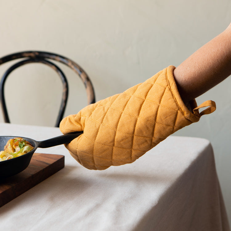 Ochre Stonewash Oven Mitt