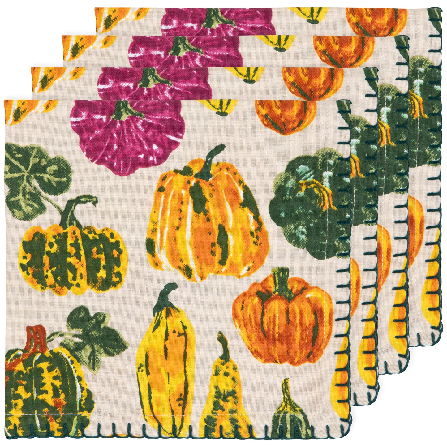 Harvest Gourds Napkins Set of 4