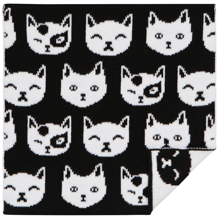 Feline Fine Knit Dishcloth Set of 3