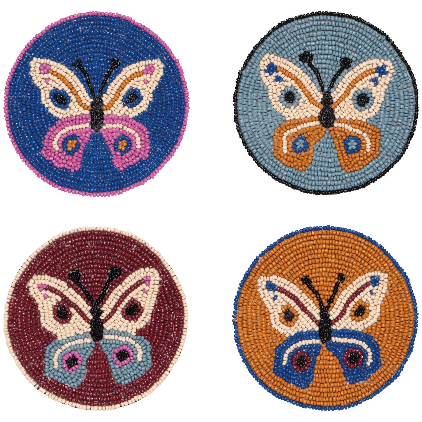 Aurora Beaded Coasters Set of 4