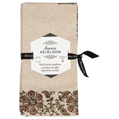 Elysian Block Print Napkins Set of 4
