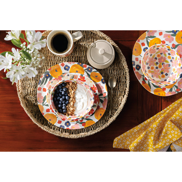 Full Bloom Melamine Dinner Plate