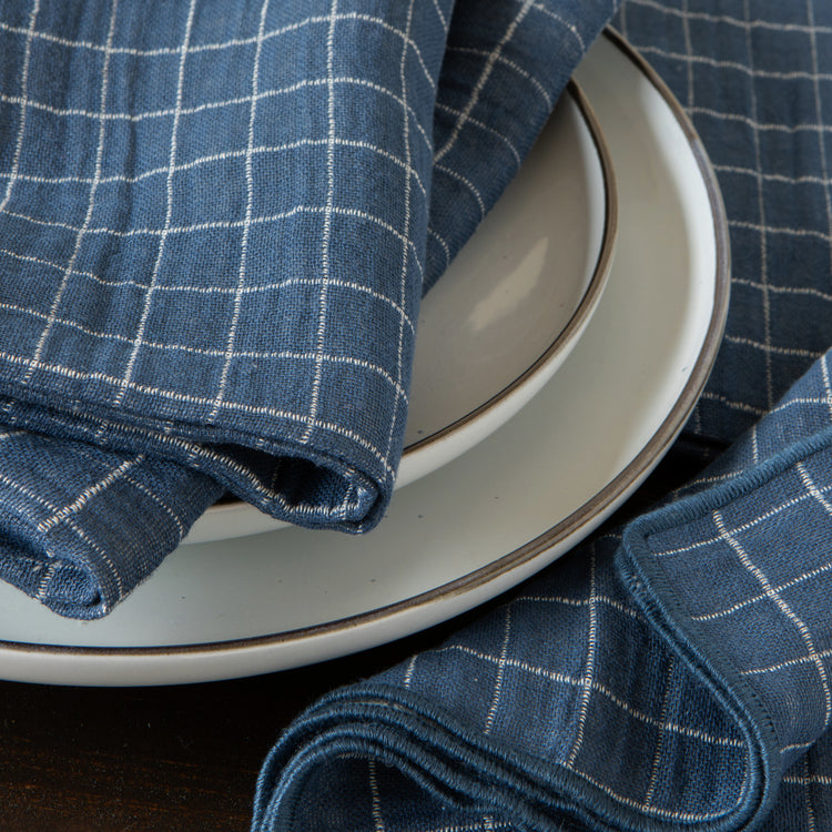 Midnight Double Weave Napkins Set of 4