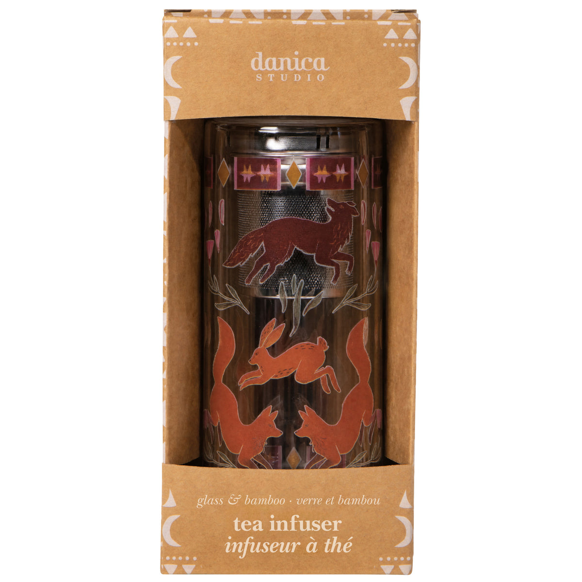 Folktale Glass Tea Infuser Bottle