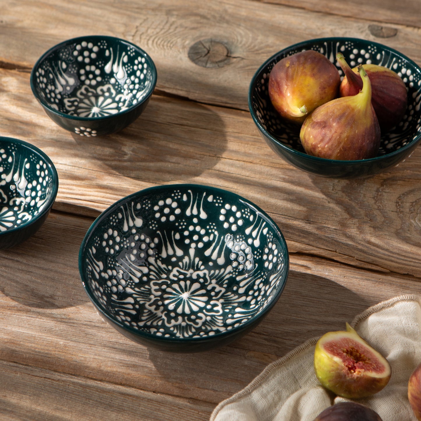 Hand-painted Turkish Bowl 5 inch - Evani Forest