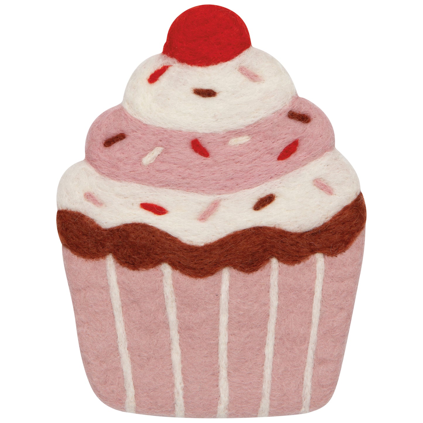 Cupcake Felted Wool Trivet