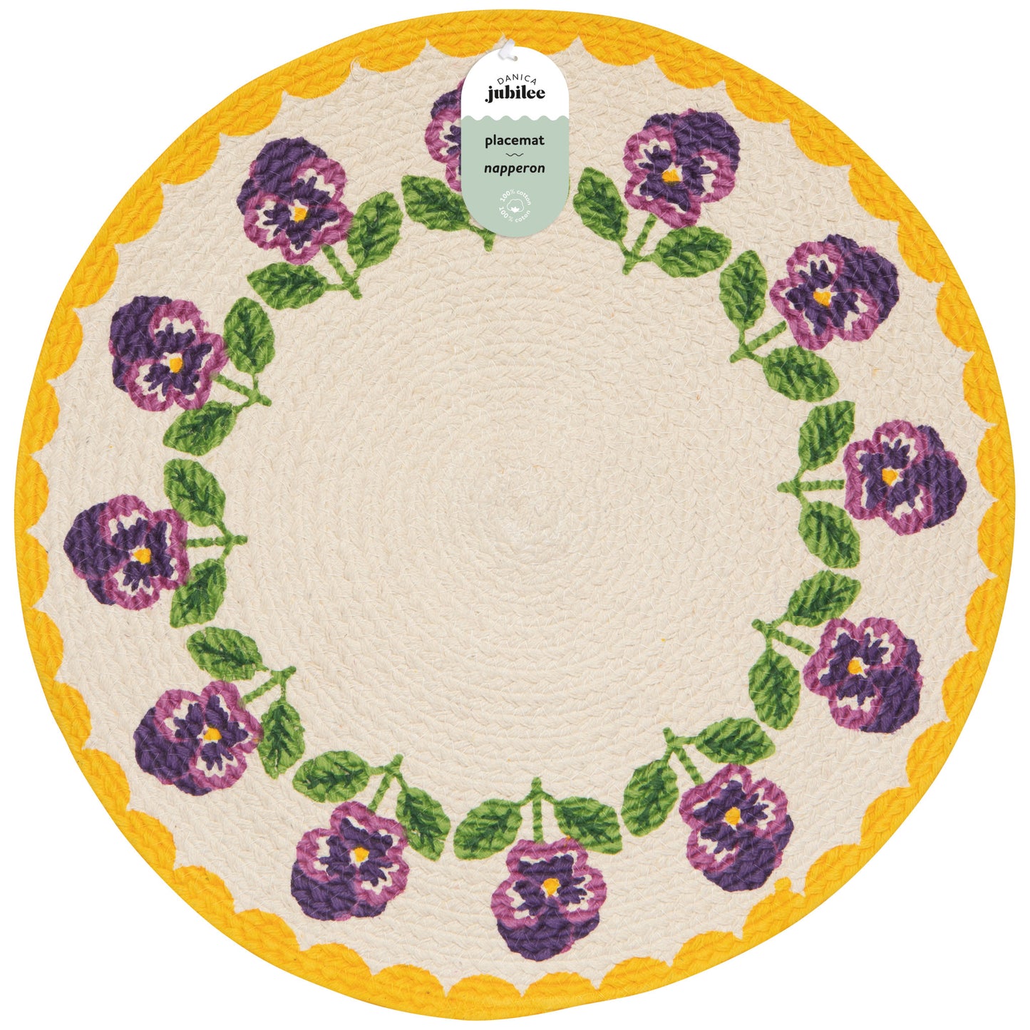 Pansy Braided Placemat
