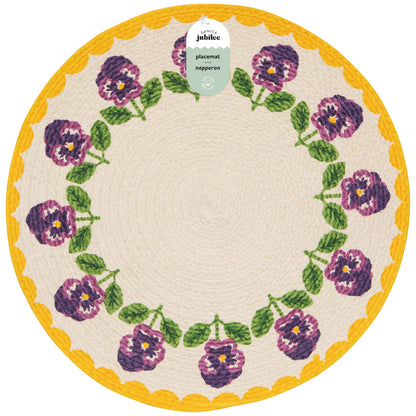 Pansy Braided Placemat