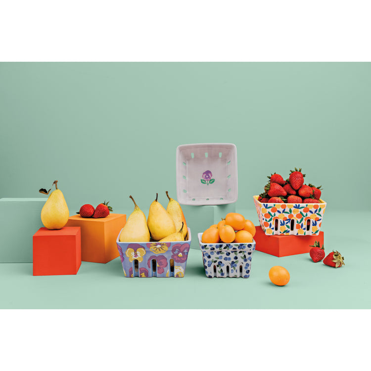 Pansy Berry Basket Large