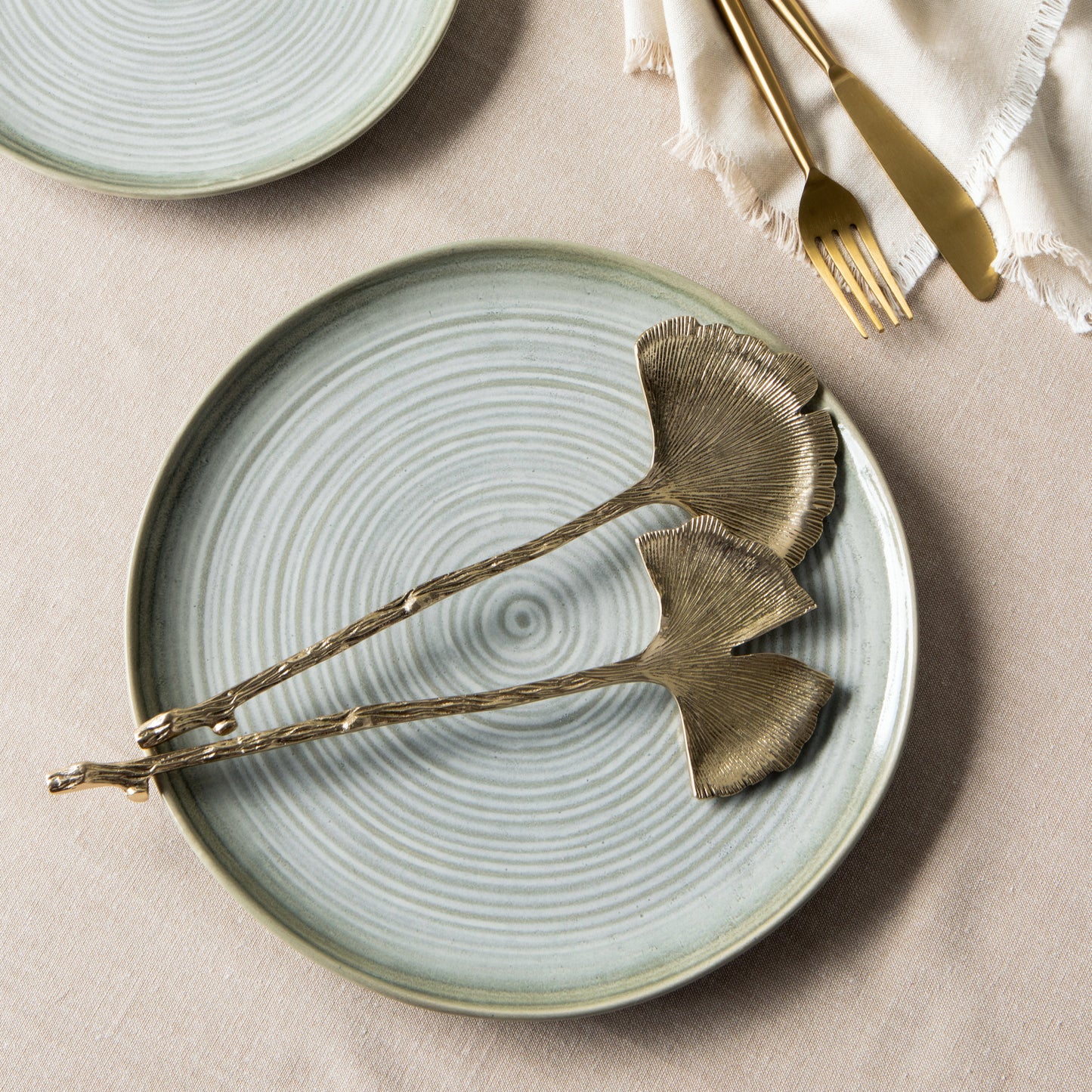 Ginkgo Salad Servers Set of 2