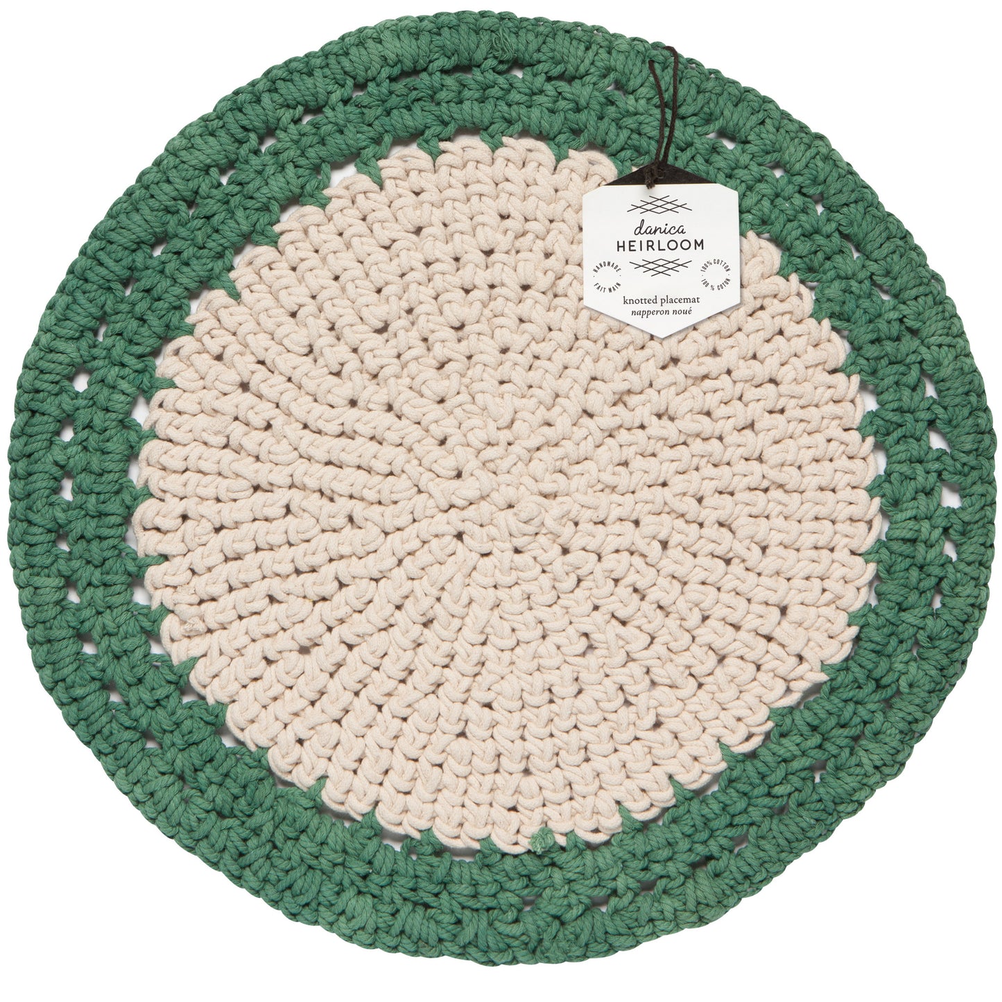 Jade Aura Hand-Knotted Placemat