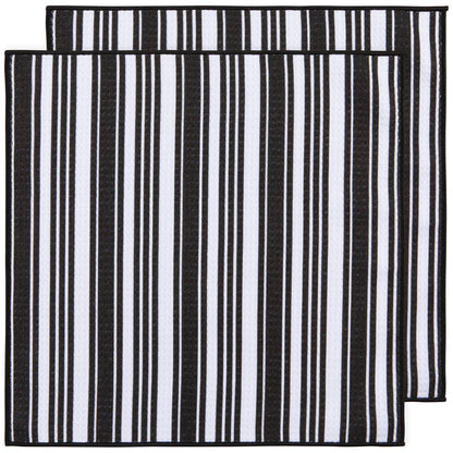 Black Recycled Microfibre Dishcloths Set of 2
