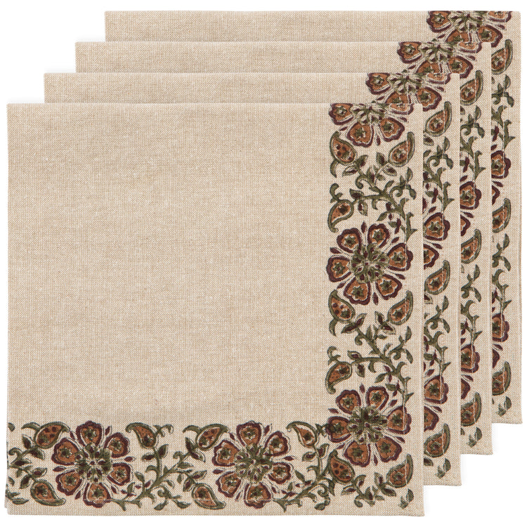 Elysian Block Print Napkins Set of 4