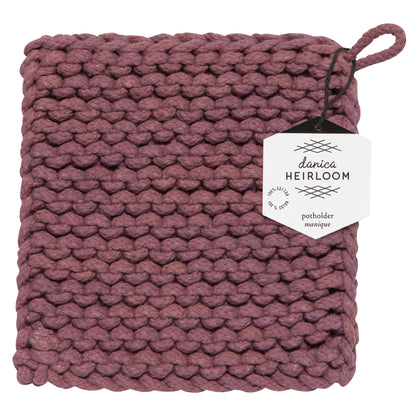 Ash Plum Knit Potholder