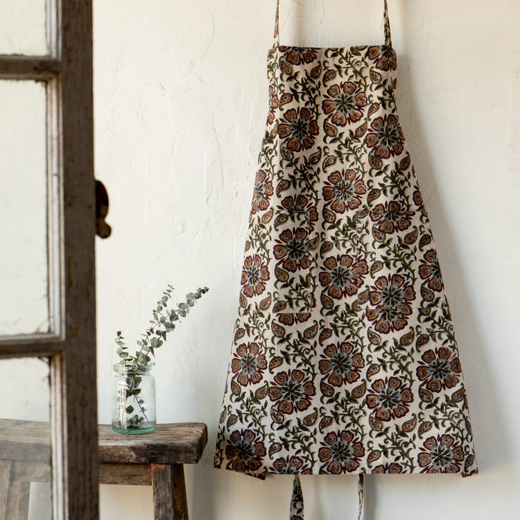 Elysian Block Print Apron