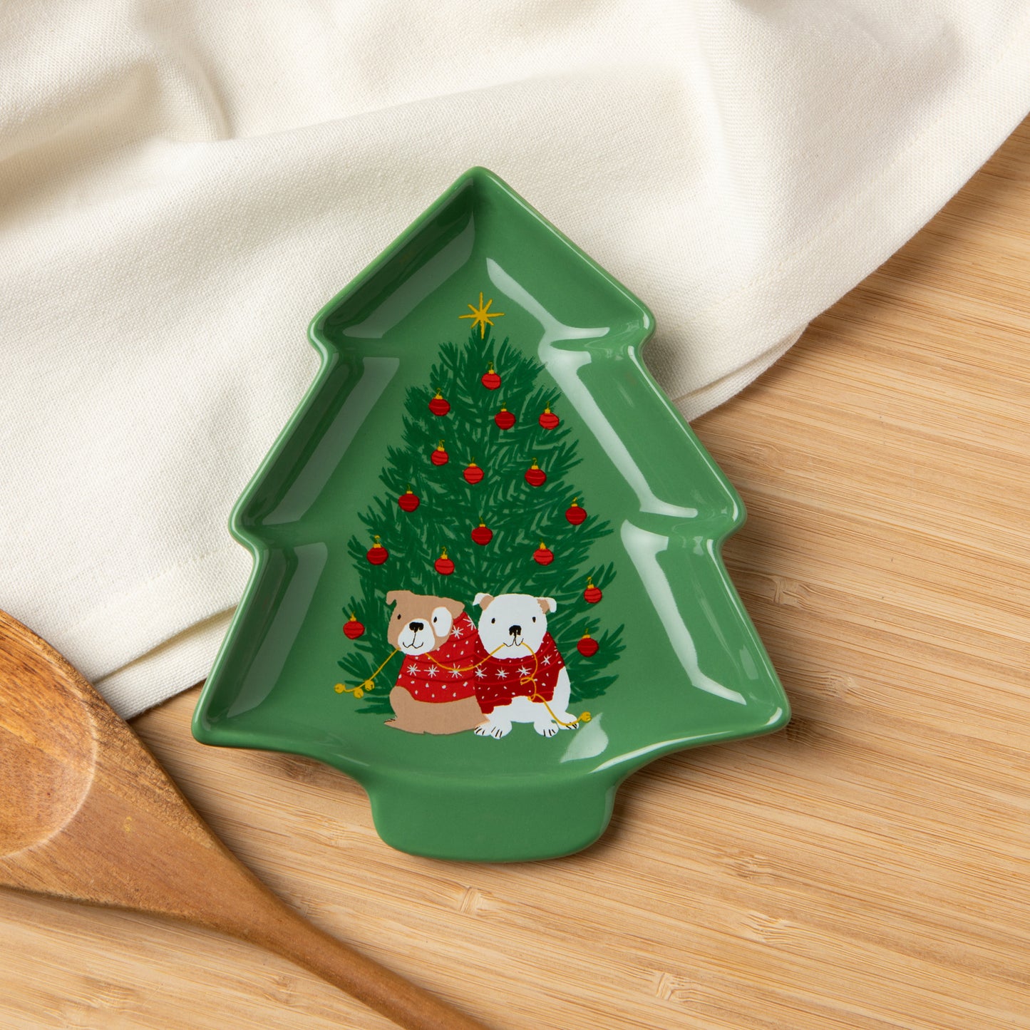 Holiday Hounds Christmas Spoon Rest