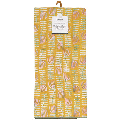Venus Block Print Dishtowel