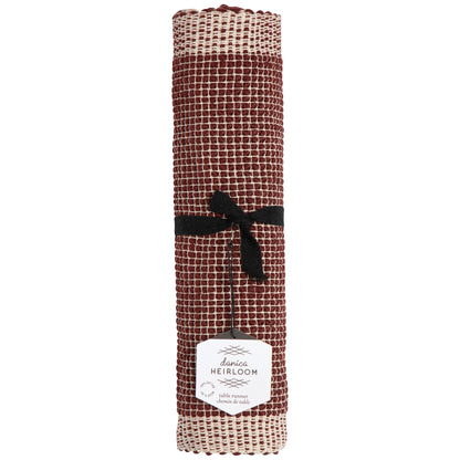 Lattice Table Runner - Garnet