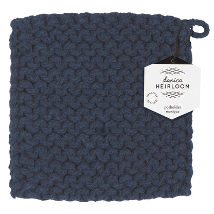 Midnight Blue Knit Potholder