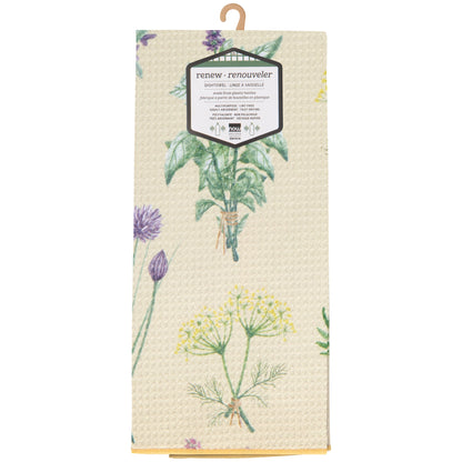 Fresh Herbs Recycled Microfibre Dishtowel