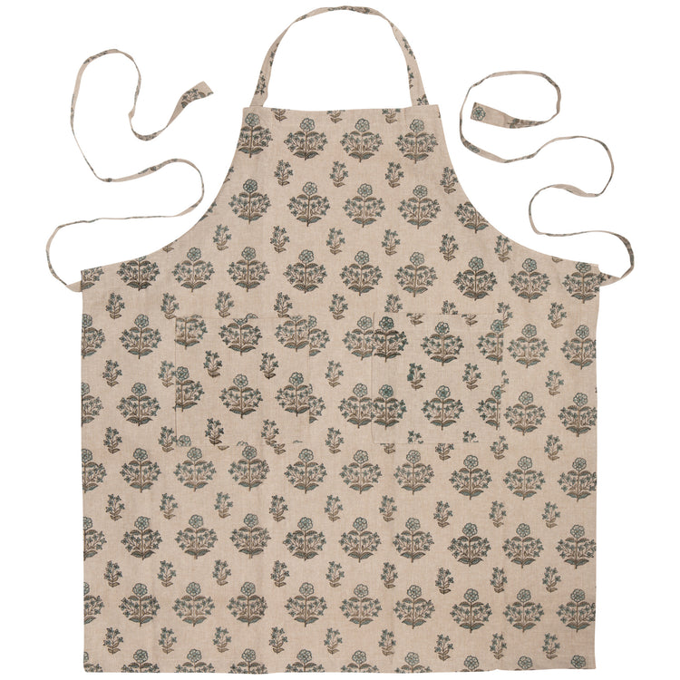 Salvia Block Print Apron