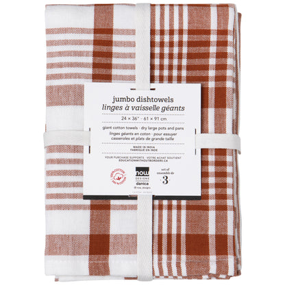 Chestnut Brown Jumbo Towel Set of 3