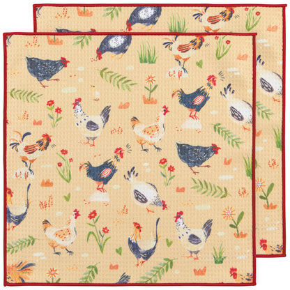 Free Range Recycled Microfibre Dishcloths Set of 2