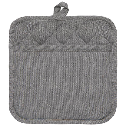 Slate Silicone-Cotton Pocket Potholder
