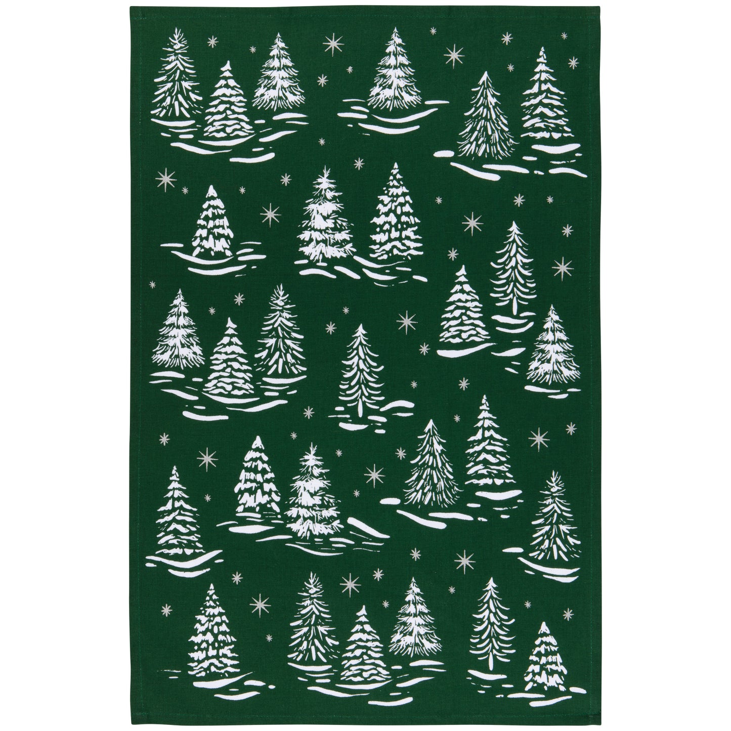 Winter Frost Christmas Dishtowel