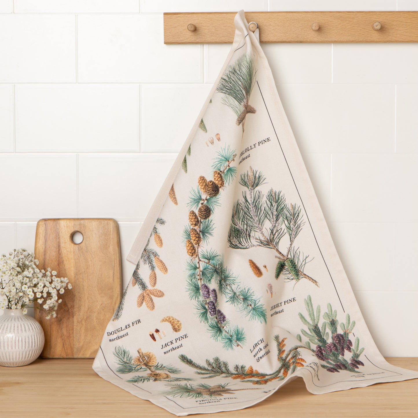 Pinecones Dishtowel