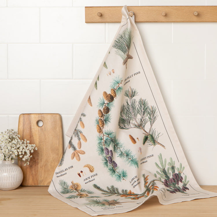 Pinecones Dishtowel