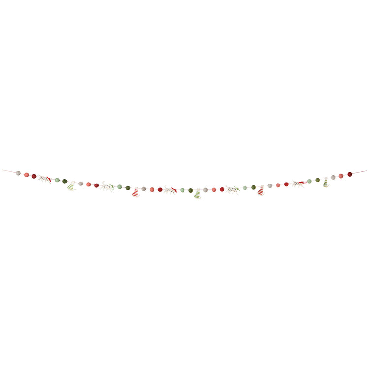 Cats Christmas Felt Garland