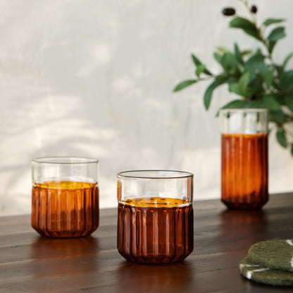 Channel Glass 12 oz - Amber
