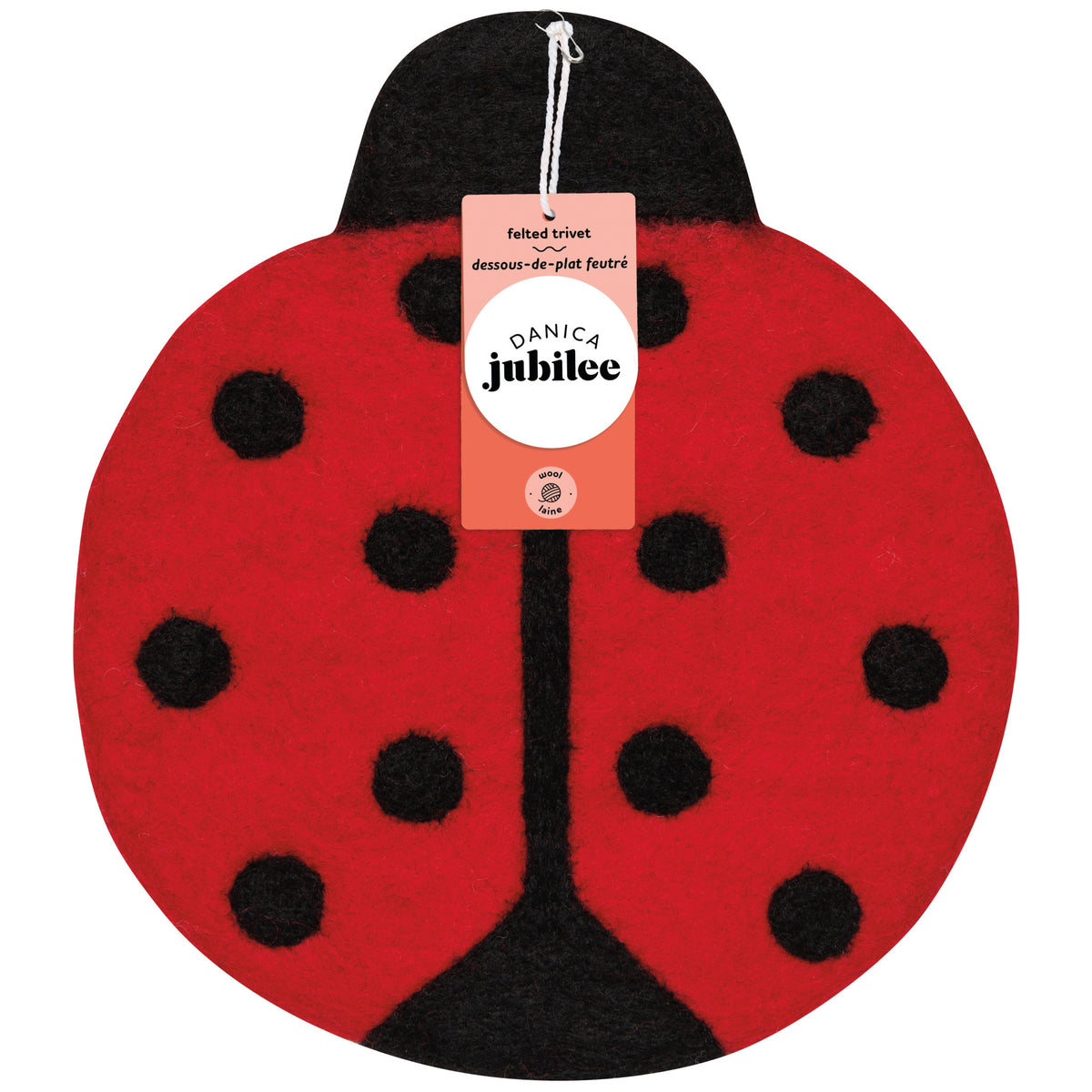 Ladybugs Felt Wool Trivet