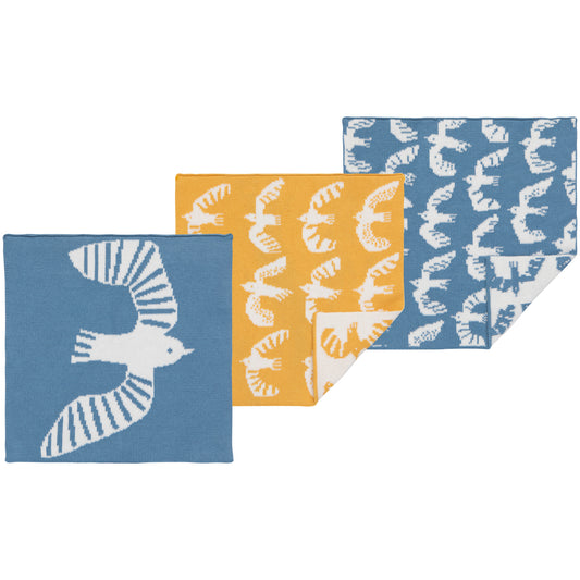 Birdie Knit Dishcloth Set of 3