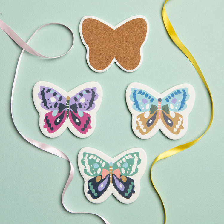 Flutter By Soak Up Coasters Set of 4