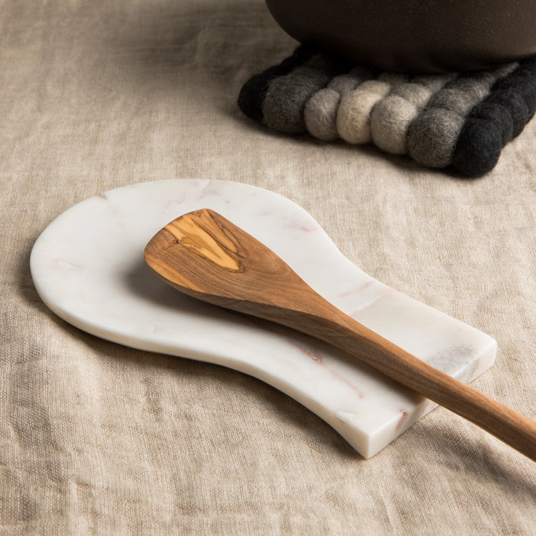 White Marble Spoon Rest