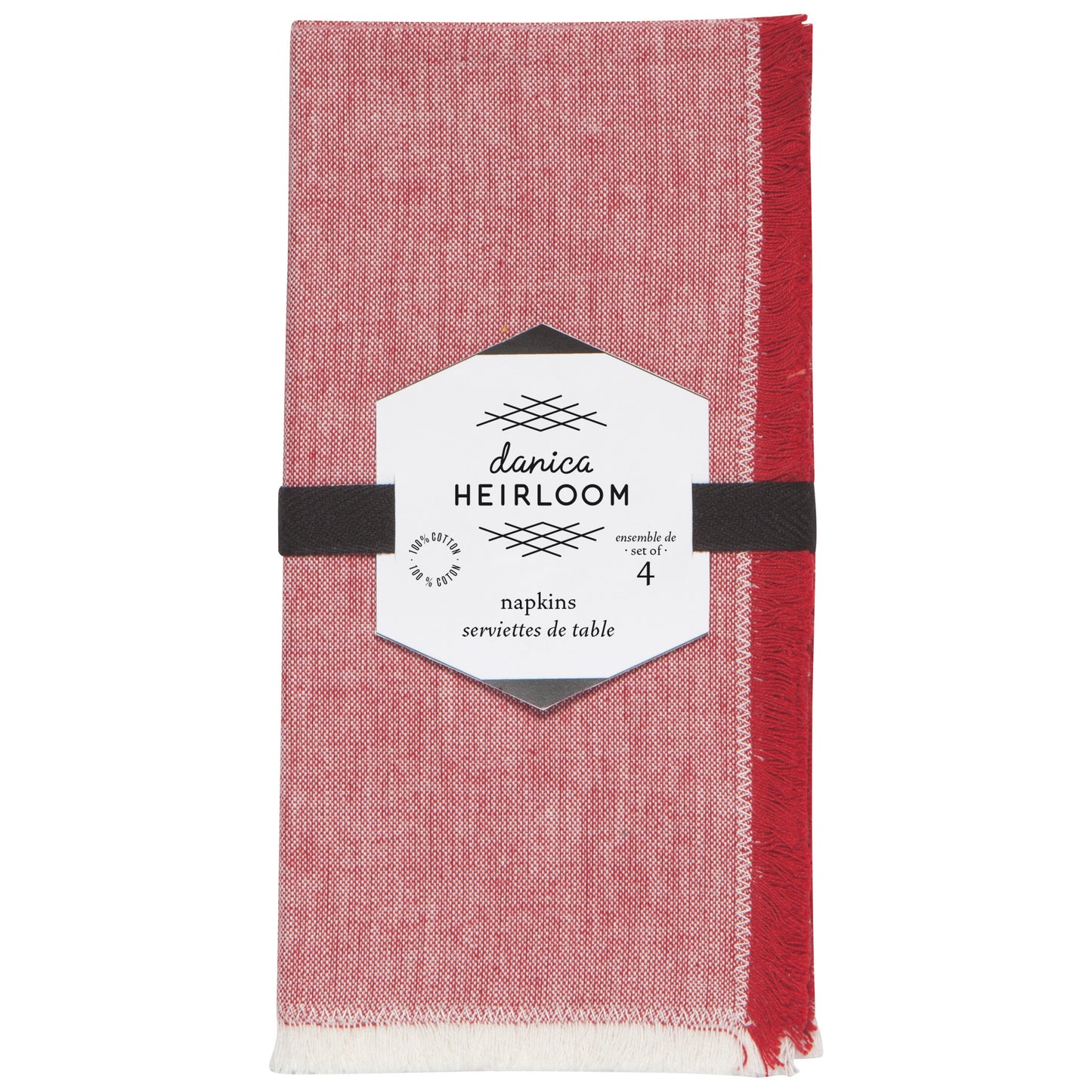 Chili Red Chambray Napkins Set of 4